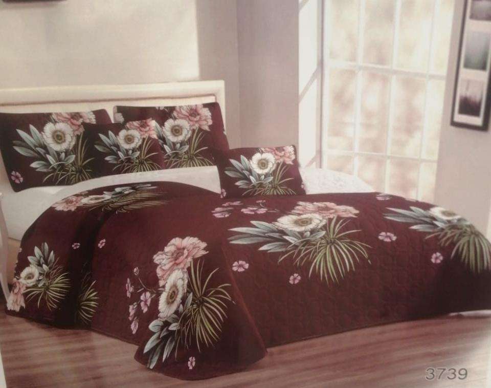 5 Piece Quilted Bedspread Set, Size: Queen