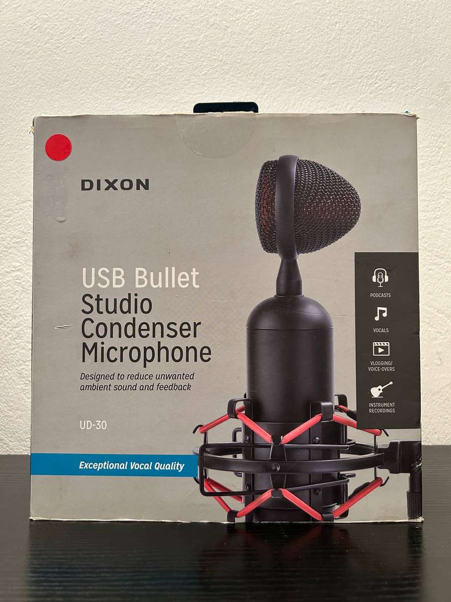 Dixon USB Bullet Studio Condenser Microphone (UD-30)  With Stand & Shockmount