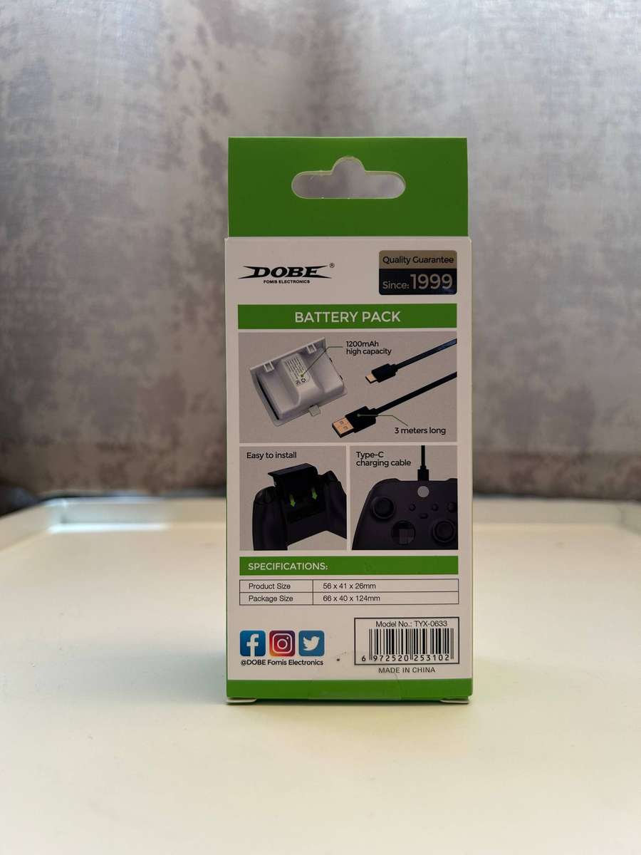 Xbox Series S/X Rechargeable Battery Pack  DOBE  1200mAh  USB-C Charging