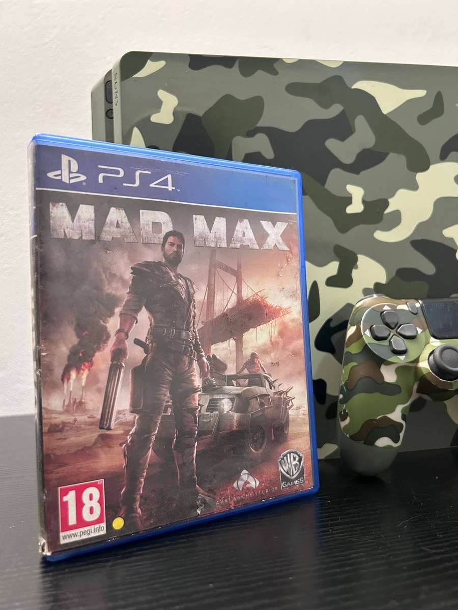 Limited Edition Sony PlayStation 4 Slim 1TB Console - Camouflage Skin - with Controller & Mad Max