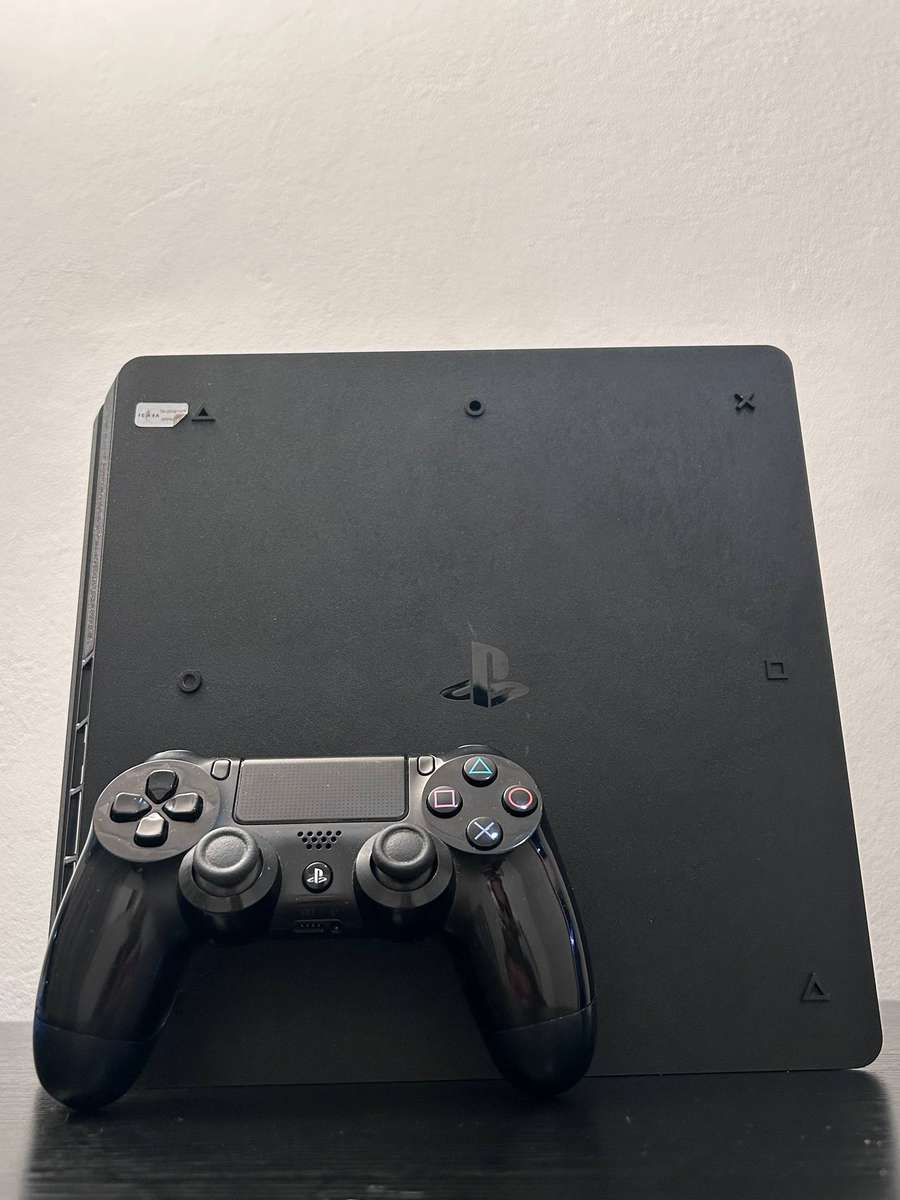 PlayStation 4 Slim 500GB Console Bundle - Black with DualShock 4 & Assassin's Creed Odyssey