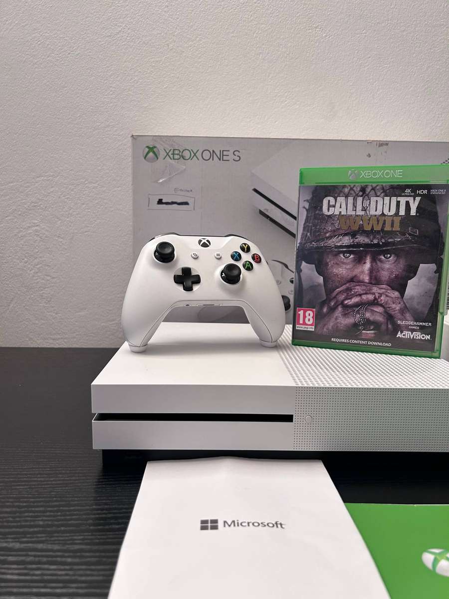 Xbox One S 1TB Console Bundle - White - Call of Duty: WWII Included