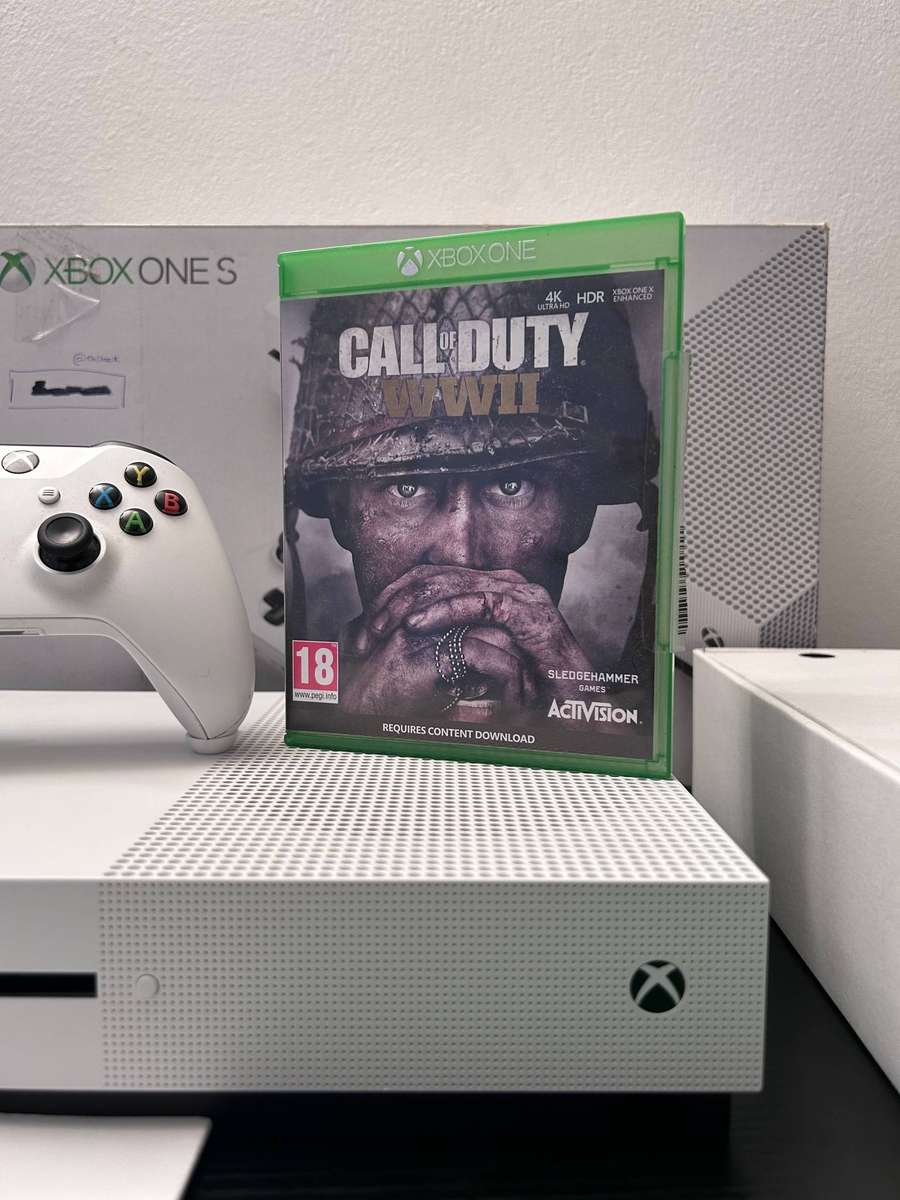 Xbox One S 1TB Console Bundle - White - Call of Duty: WWII Included