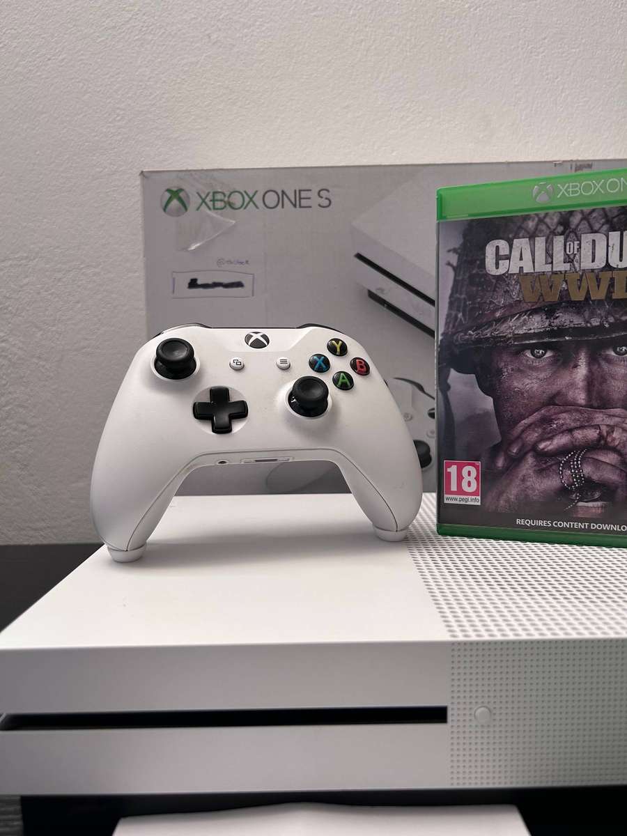 Xbox One S 1TB Console Bundle - White - Call of Duty: WWII Included