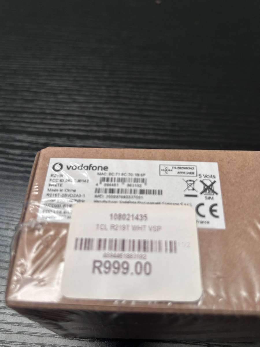 Vodafone Mobile WiFi R219t 4G LTE Router - White - Sealed