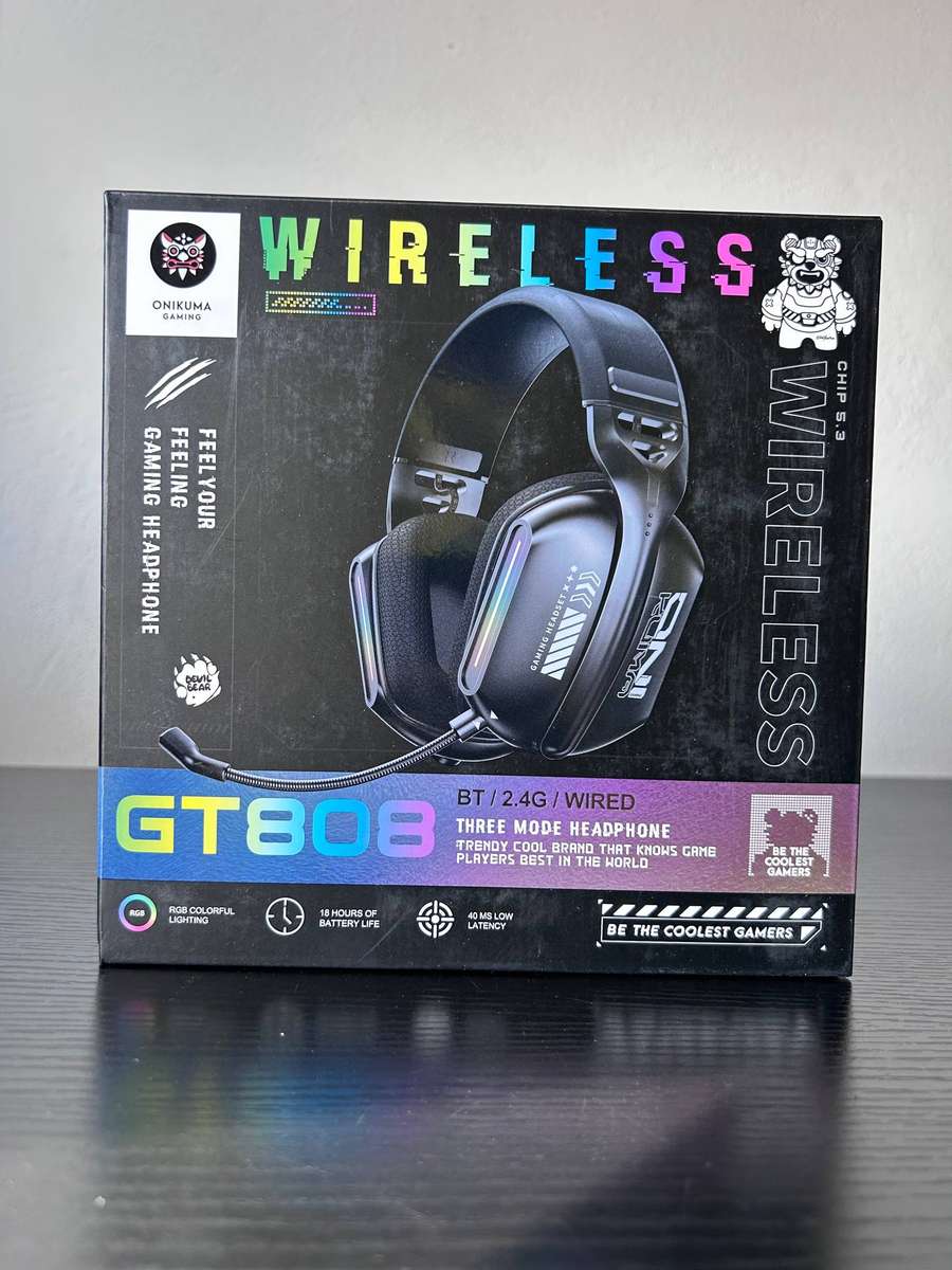 ONIKUMA GT808 Three-Mode Wireless Gaming Headset  Black