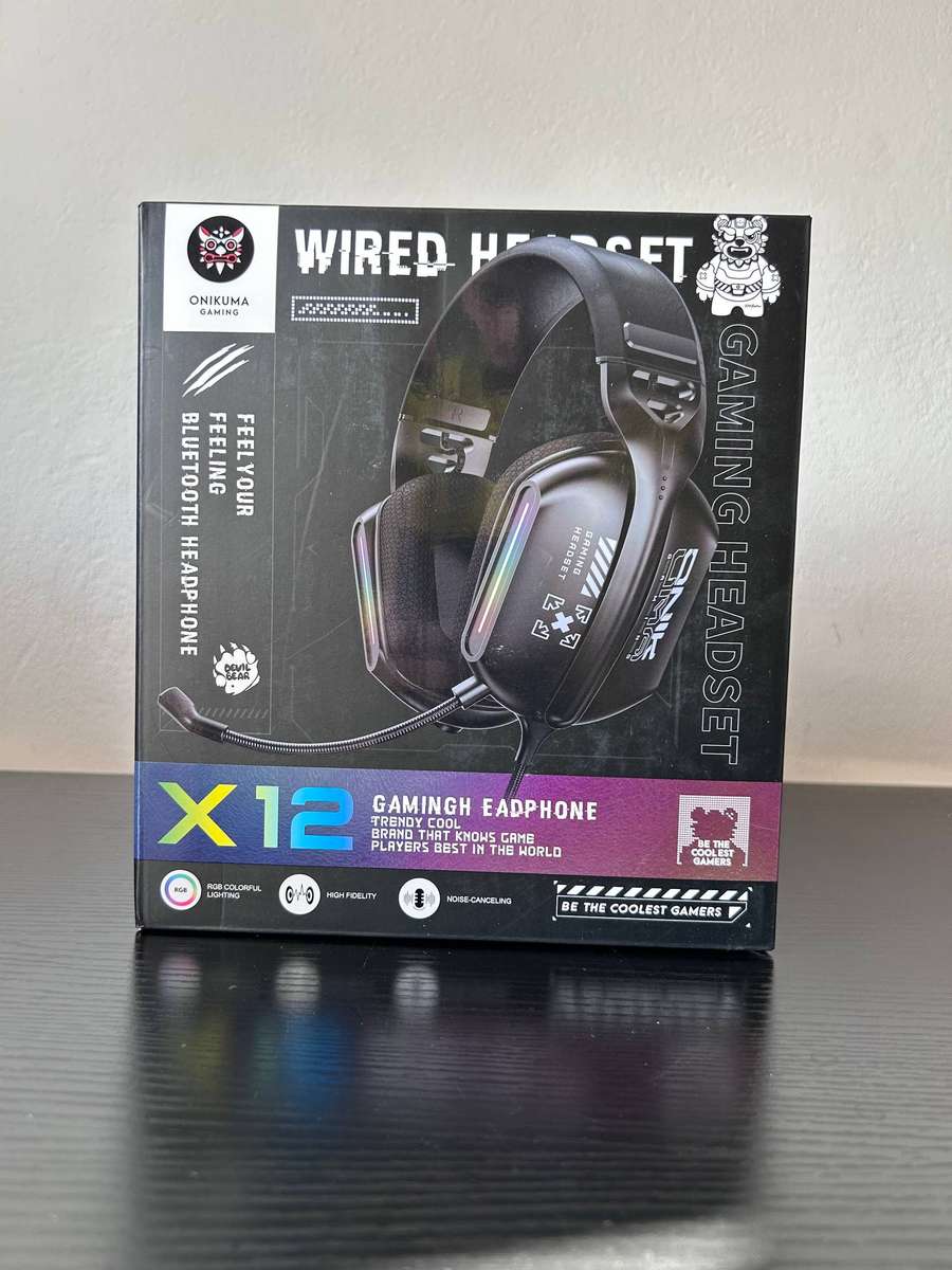 ONIKUMA X12 RGB Gaming Headset  Black