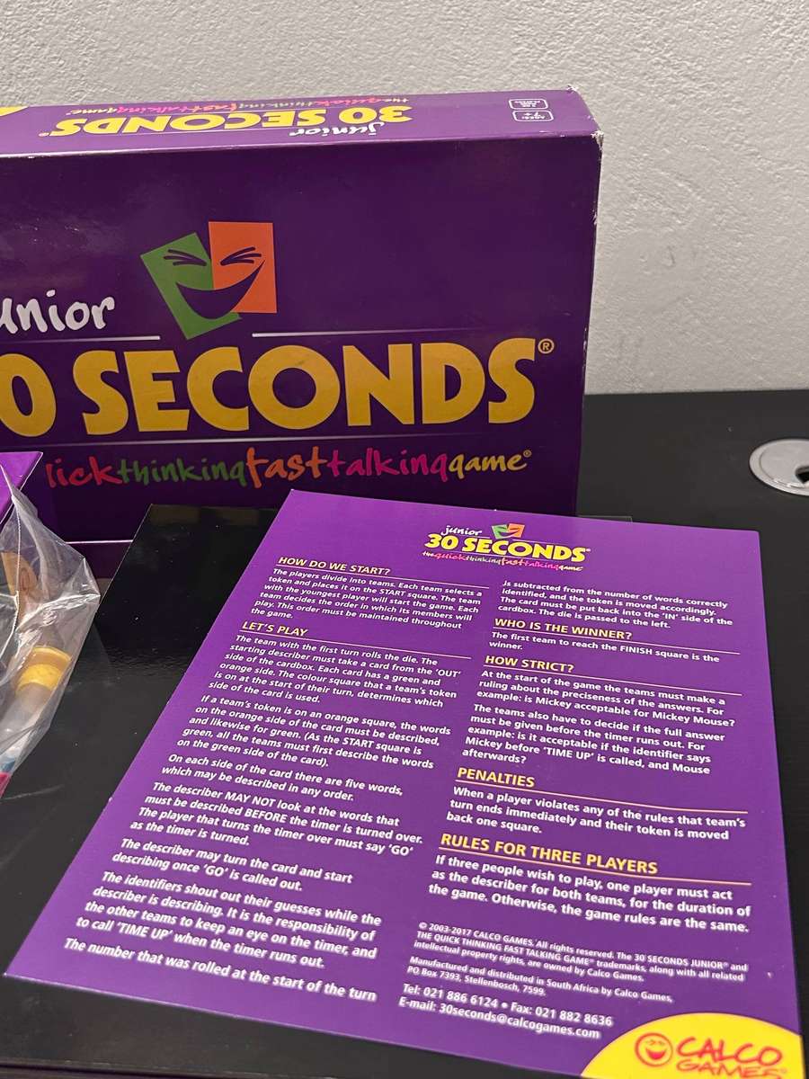 30 Seconds Junior Board Game - English Edition