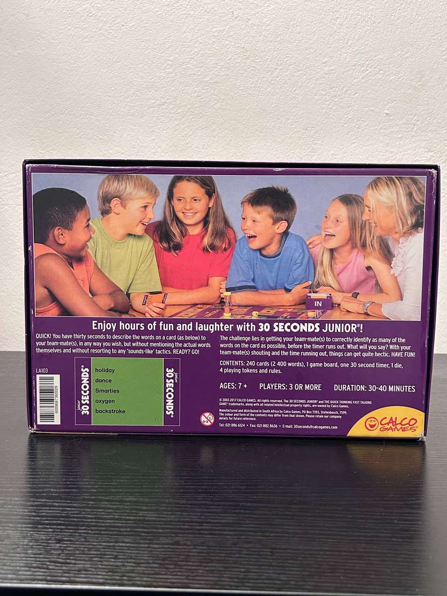 30 Seconds Junior Board Game - English Edition