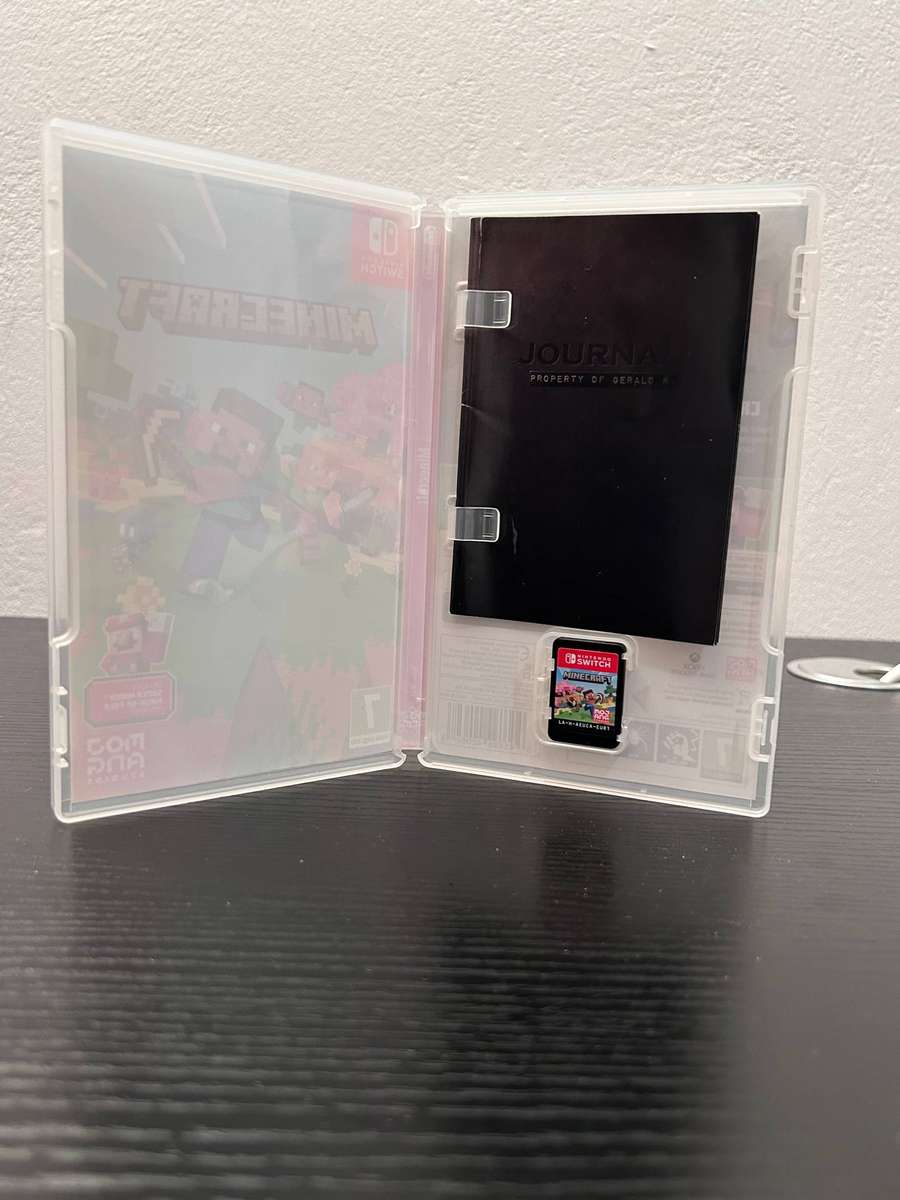 Nintendo Switch OLED White Bundle - Minecraft, Carrying Case & Comfort Grip