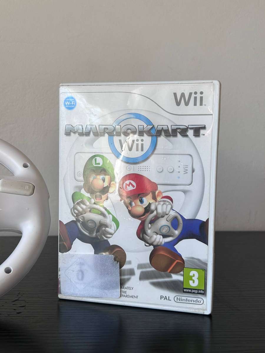 Mario Kart Wii (PAL) + Nintendo Wii Steering Wheel Bundle