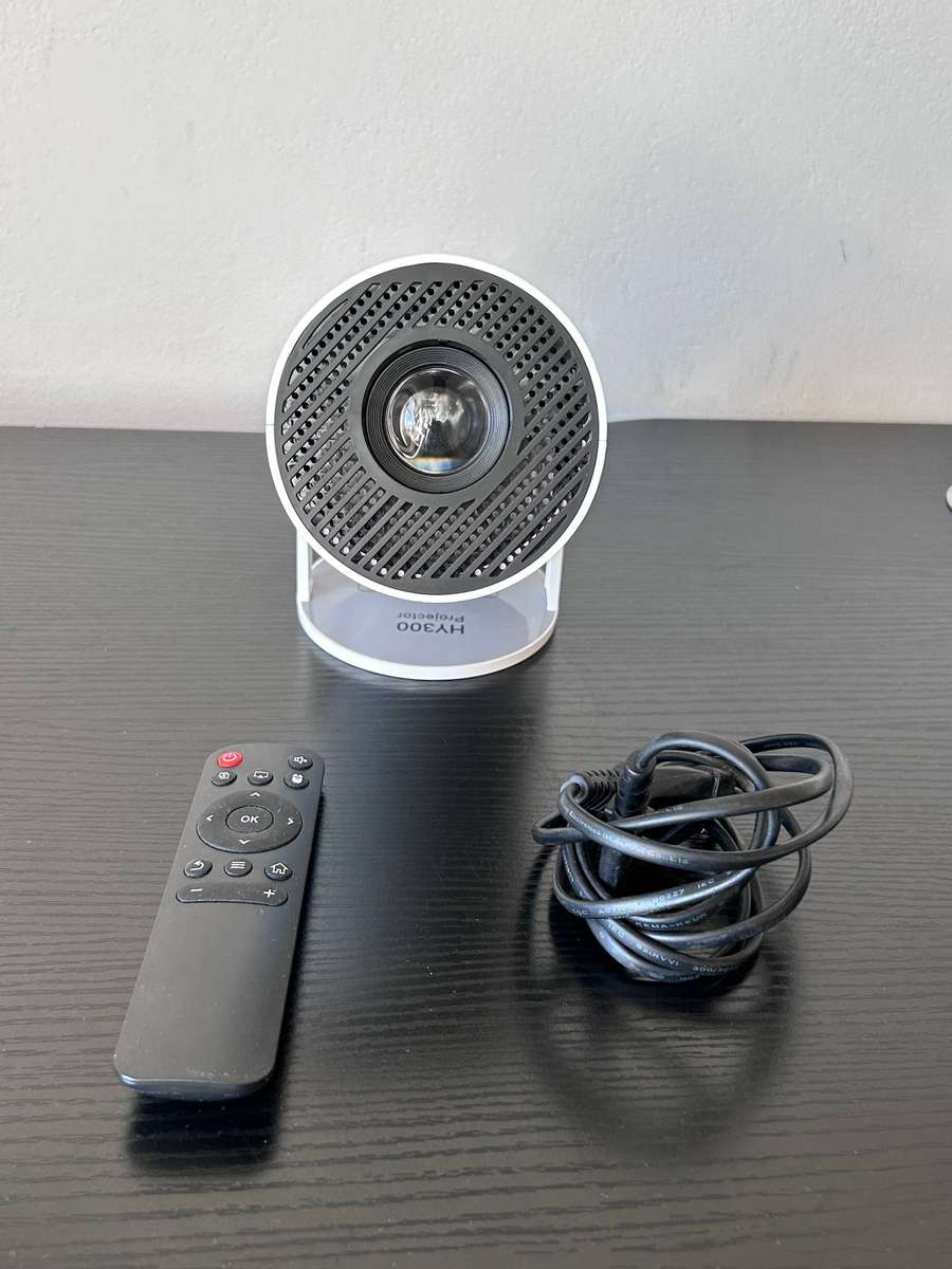HY300 Smart Android 11 Portable Projector - HD 720p 4K Support - 180° Rotation