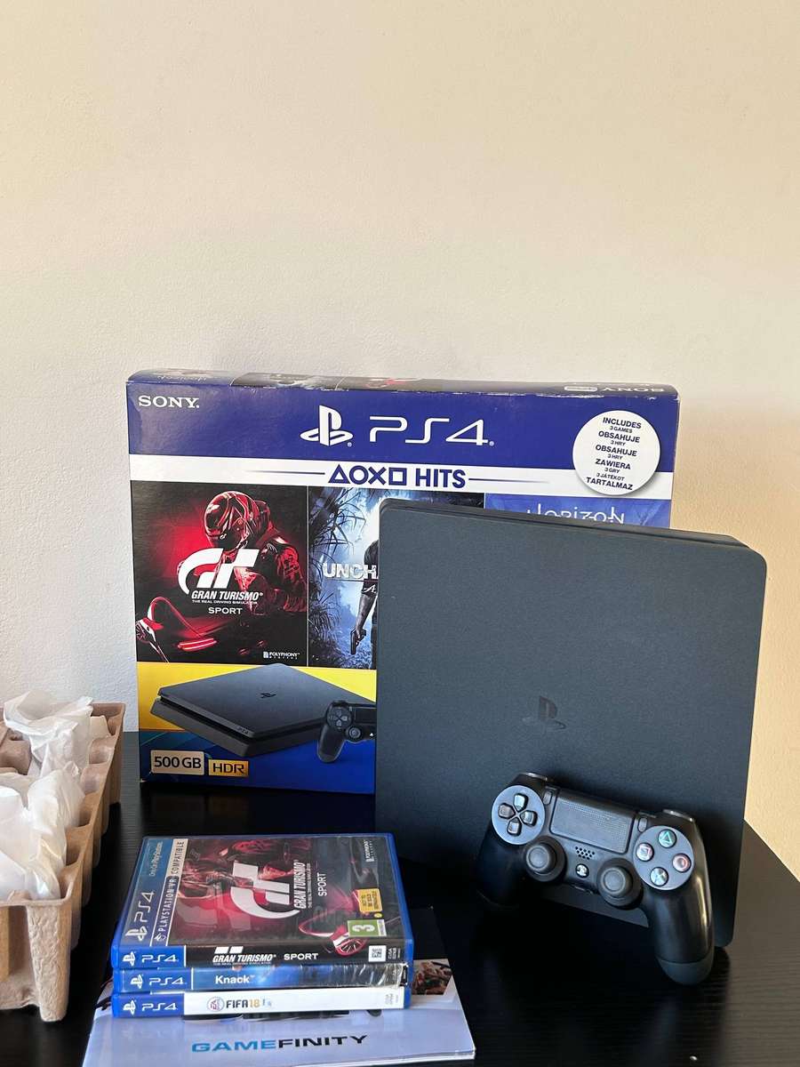 Immaculate Sony PlayStation 4 (PS4) Slim 500GB Bundle | Boxed + 3 Games