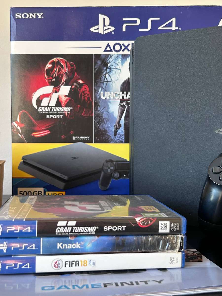 Immaculate Sony PlayStation 4 (PS4) Slim 500GB Bundle | Boxed + 3 Games
