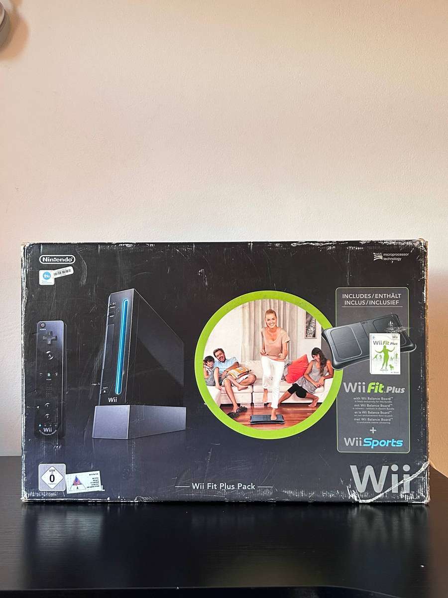Nintendo Wii Fit Plus Pack Bundle | Black Edition | Boxed + Balance Board