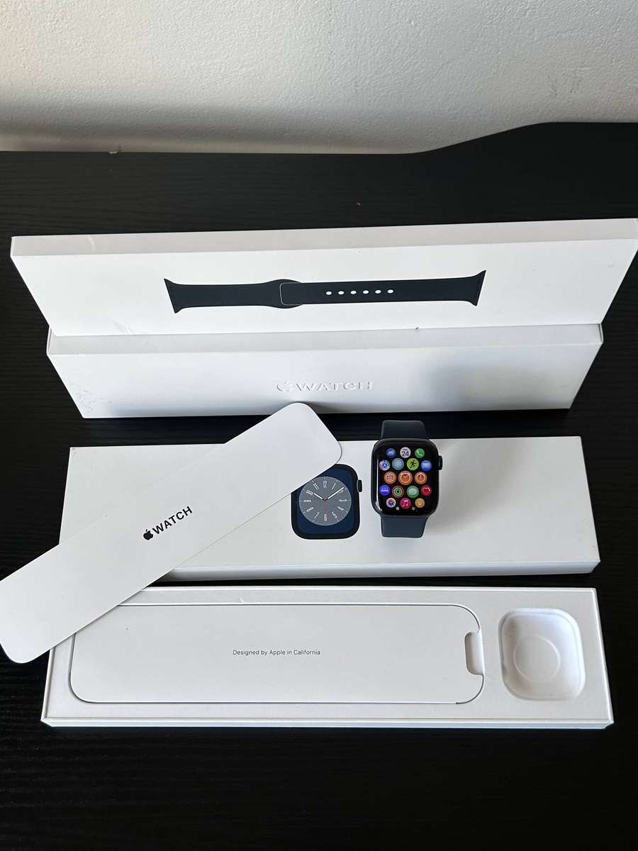 Apple Watch Series 8 41mm GPS (Midnight Aluminum Case | Midnight Sport Band)