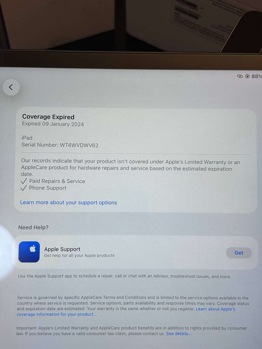 Apple iPad 9th Generation 64GB Wi-Fi (Space Grey) - Boxed with Original Accessories