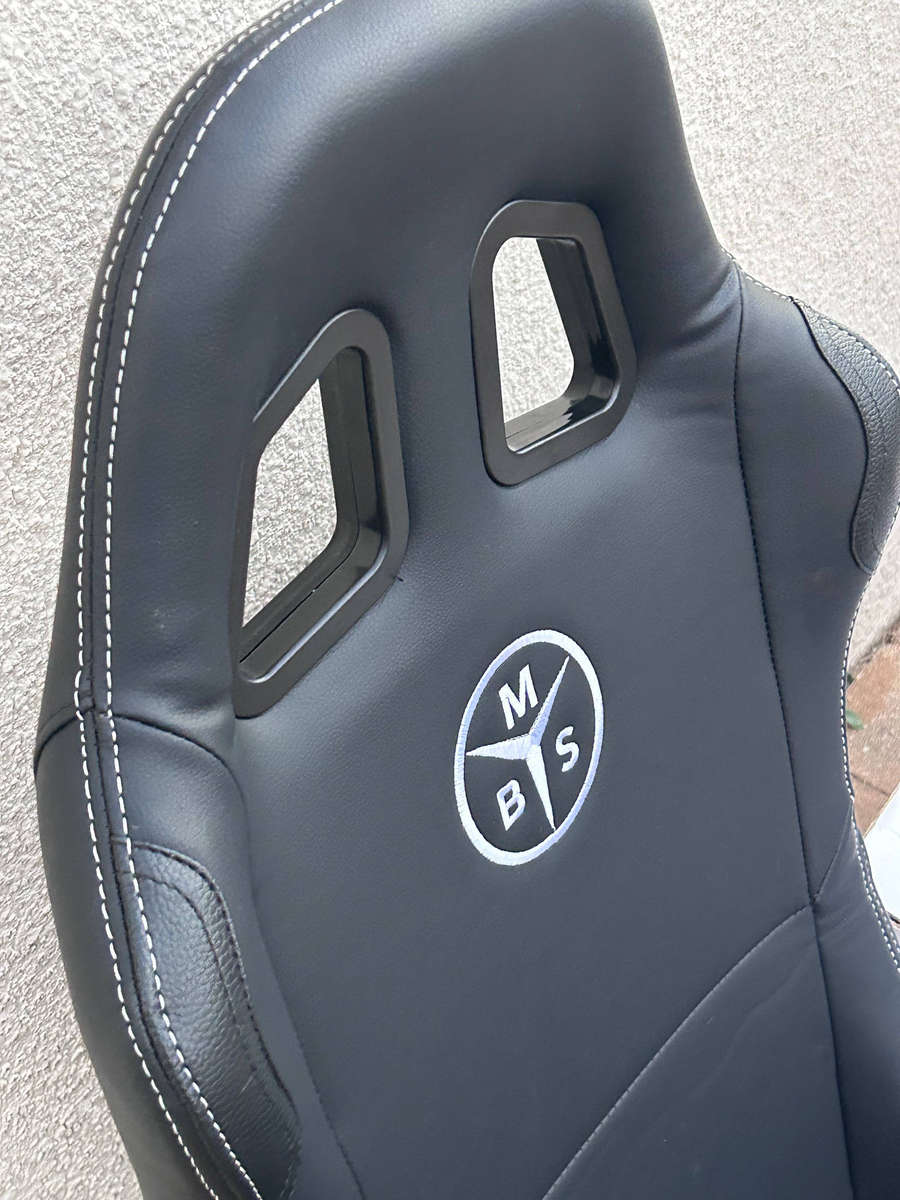MBS Elite Racing Simulator Cockpit with Adjustable Bucket Seat & Gear Shifter Mount