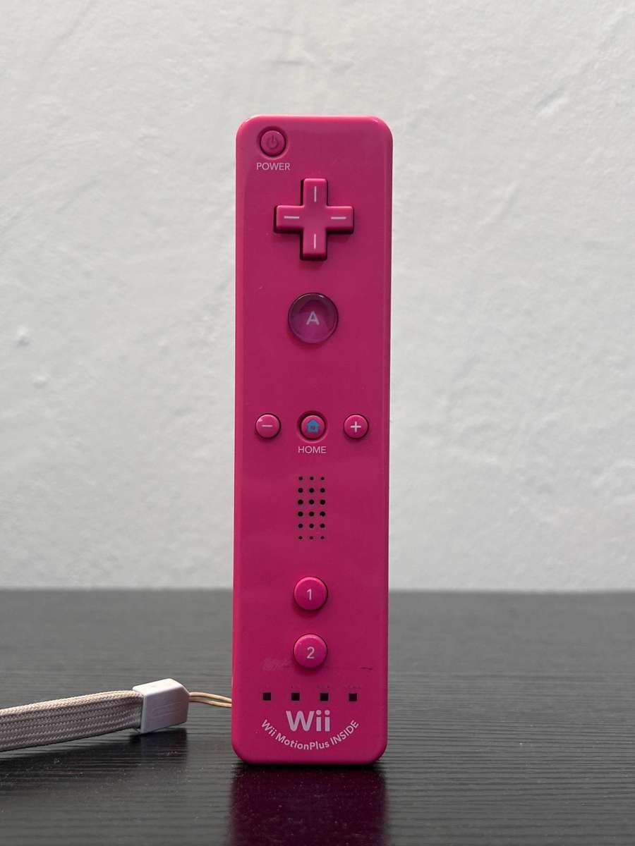 Nintendo Wii Remote Plus Wireless Controller (Pink) - MotionPlus Inside