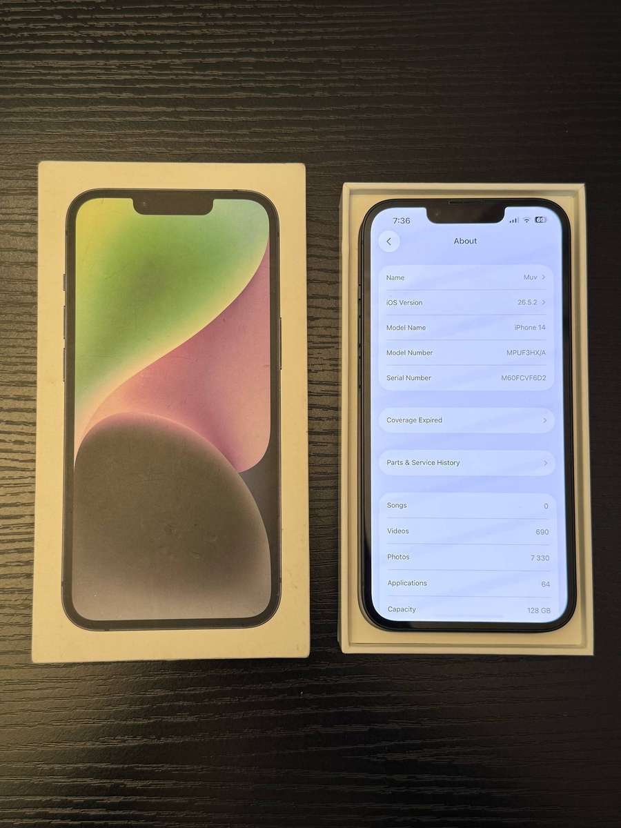 Apple iPhone 14 128GB - Midnight - Original Box