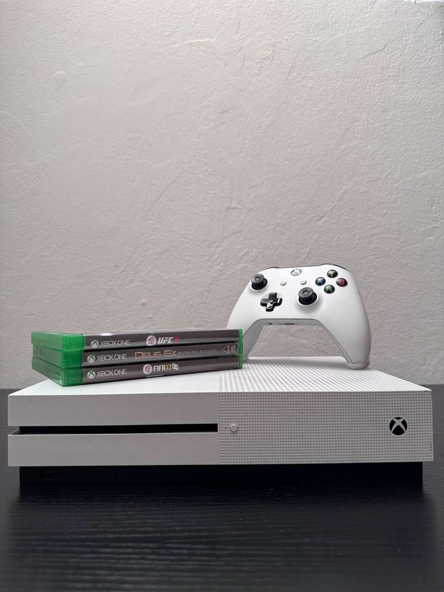 Xbox One S 1TB Console Bundle | White | Controller | 3 Games