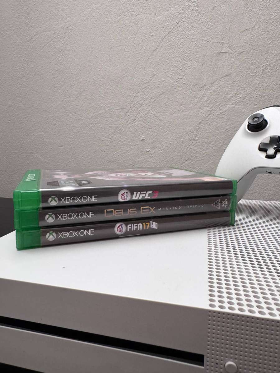 Xbox One S 1TB Console Bundle | White | Controller | 3 Games