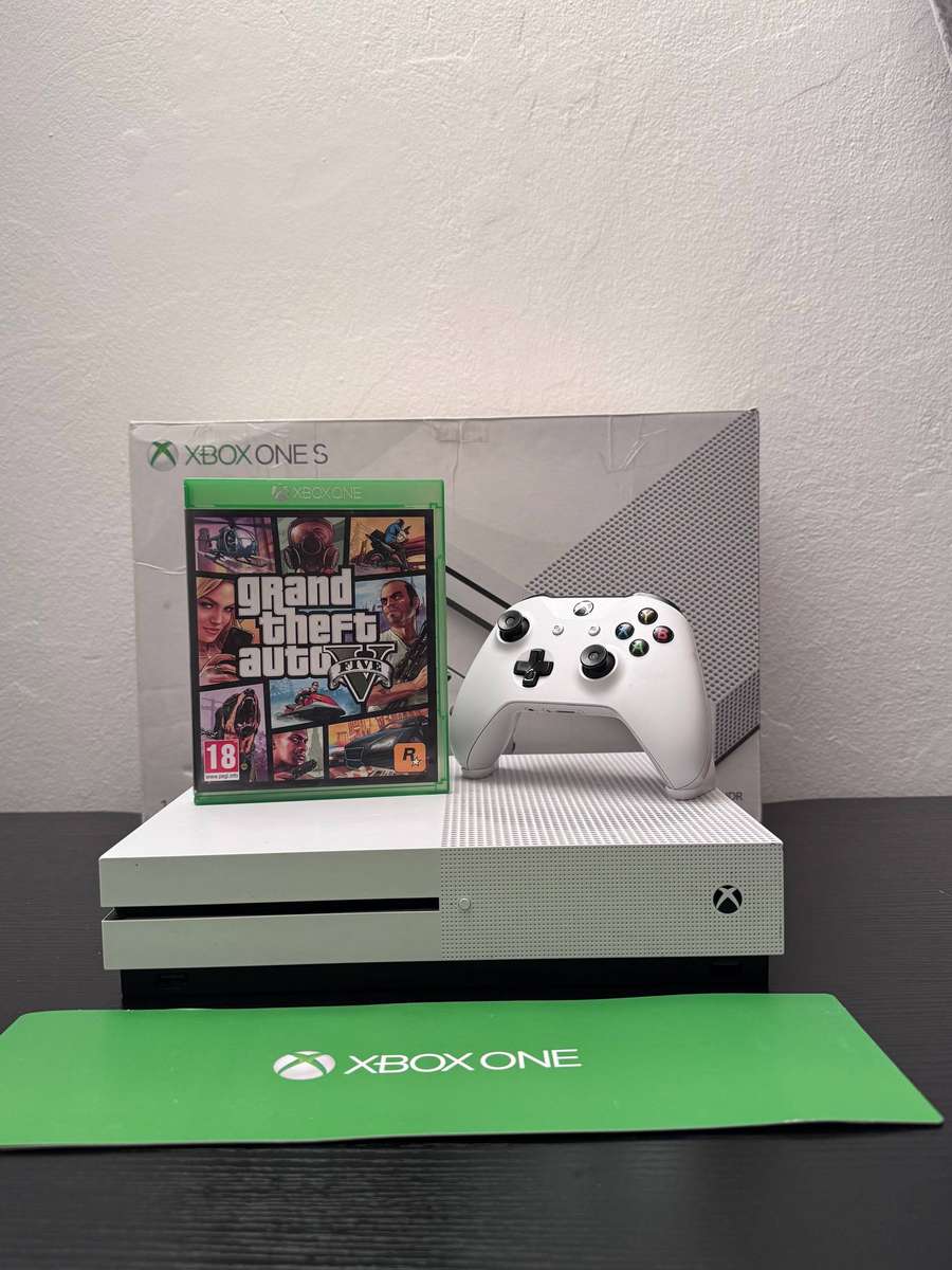 Xbox One S 1TB Console Bundle | White | Controller | GTA V | Original Box