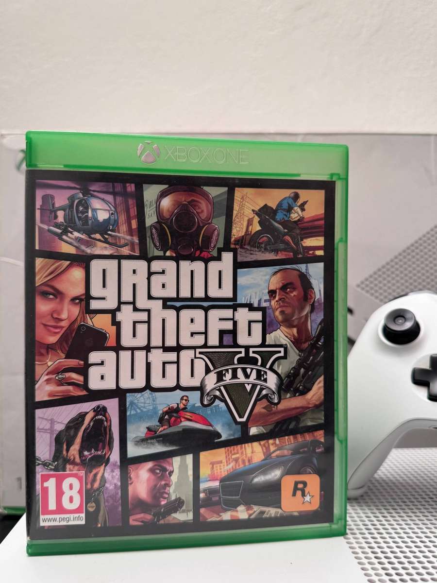 Xbox One S 1TB Console Bundle | White | Controller | GTA V | Original Box