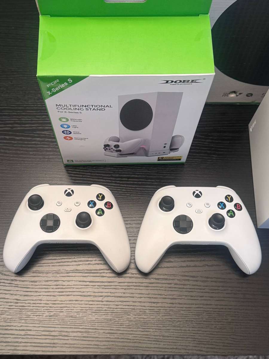 Microsoft Xbox Series S 512GB - White - Two Controllers, Cooling Stand & Box