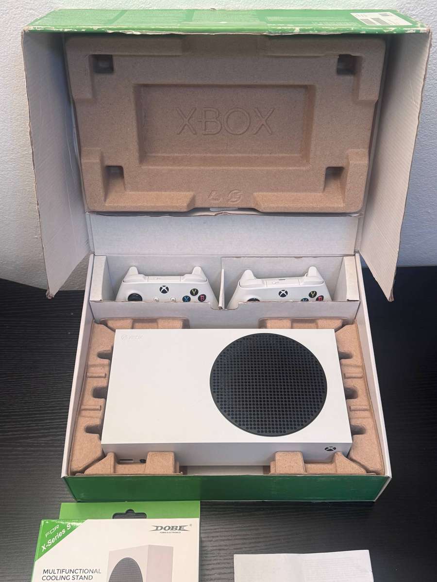 Microsoft Xbox Series S 512GB - White - Two Controllers, Cooling Stand & Box