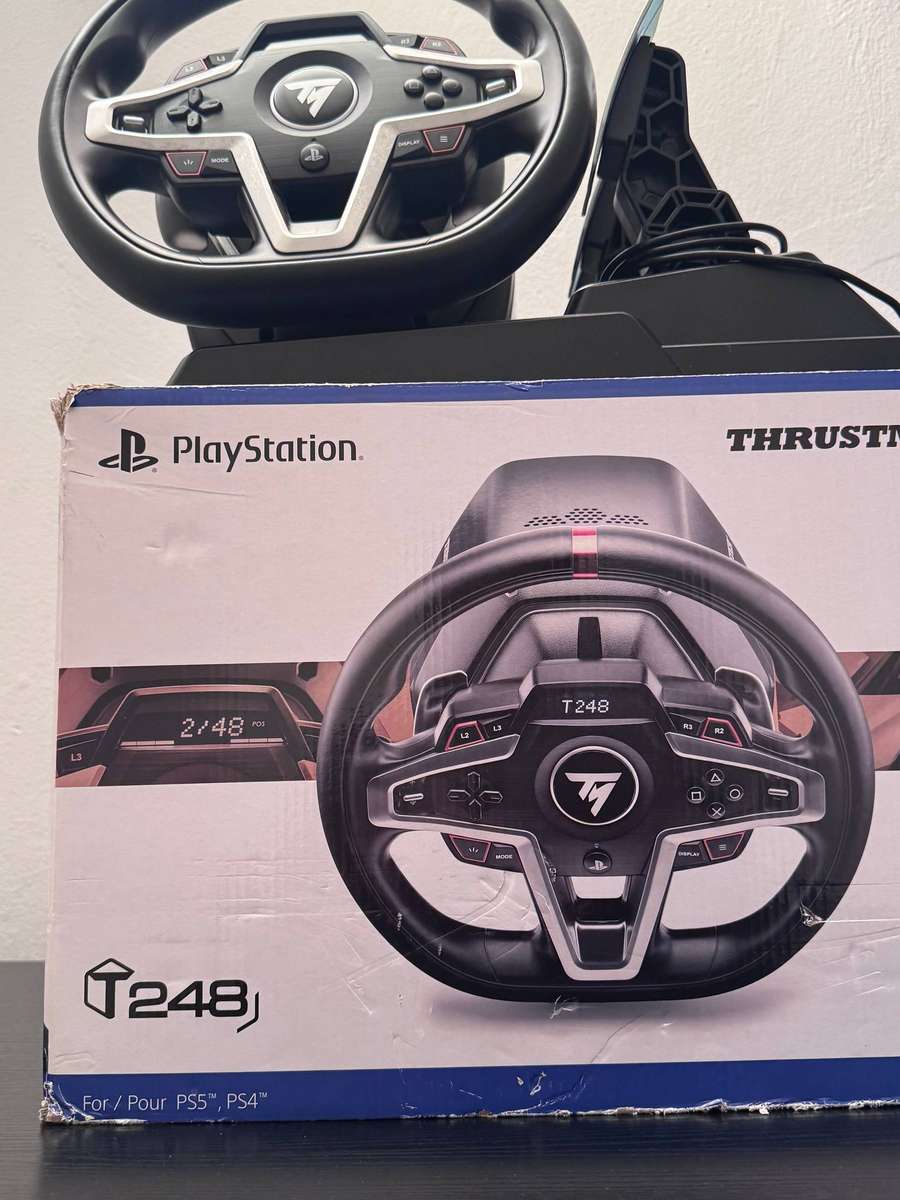 Thrustmaster T248 Force Feedback Racing Wheel & T3PM Pedals for PS5, PS4 & PC - Boxed