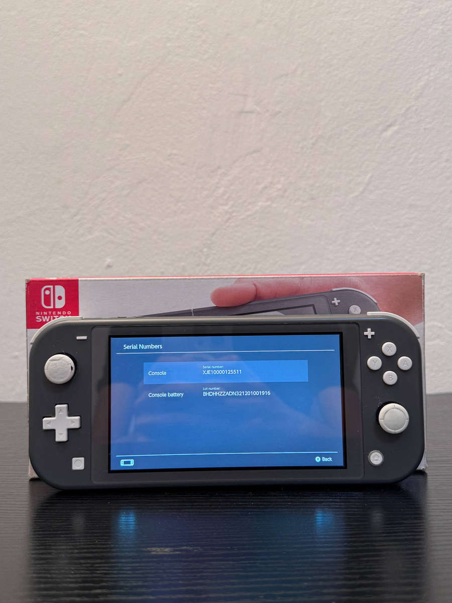 Nintendo Switch Lite 32GB Handheld Console (Grey) + 64GB MicroSD Card & Box