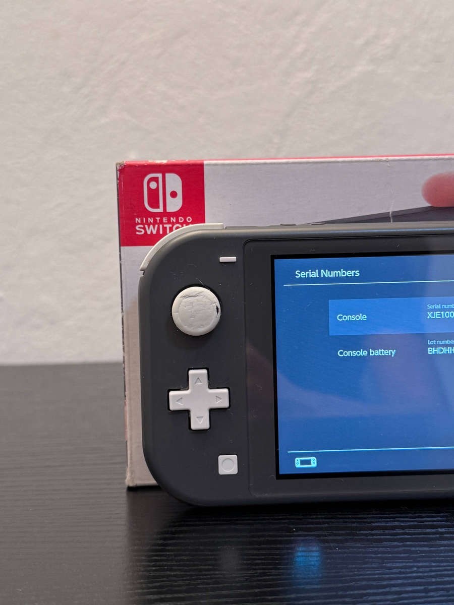 Nintendo Switch Lite 32GB Handheld Console (Grey) + 64GB MicroSD Card & Box