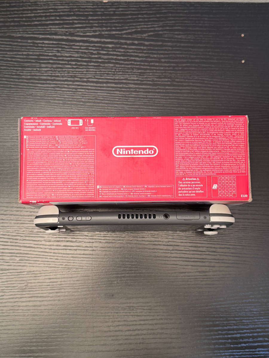 Nintendo Switch Lite 32GB Handheld Console (Grey) + 64GB MicroSD Card & Box