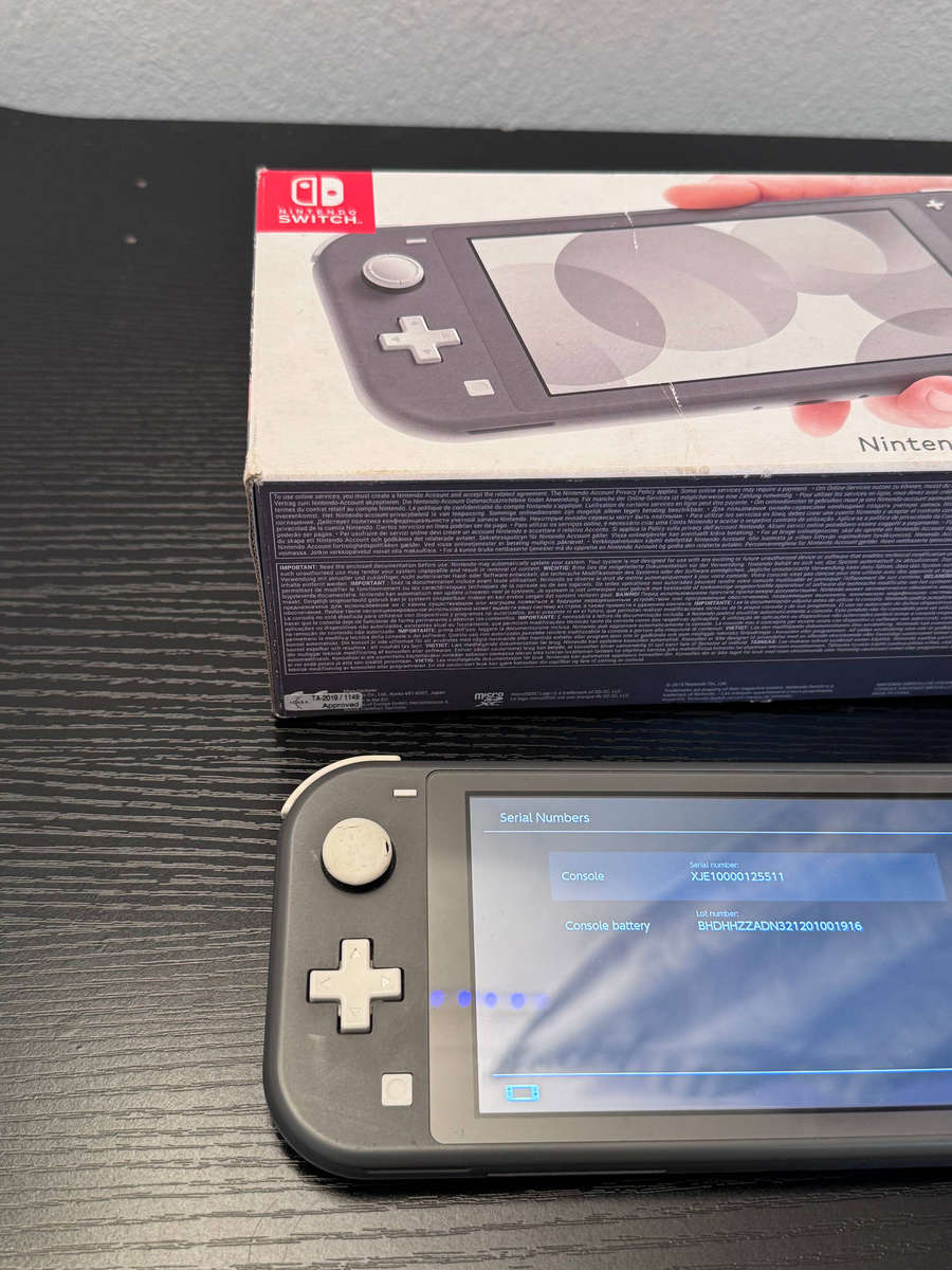Nintendo Switch Lite 32GB Handheld Console (Grey) + 64GB MicroSD Card & Box