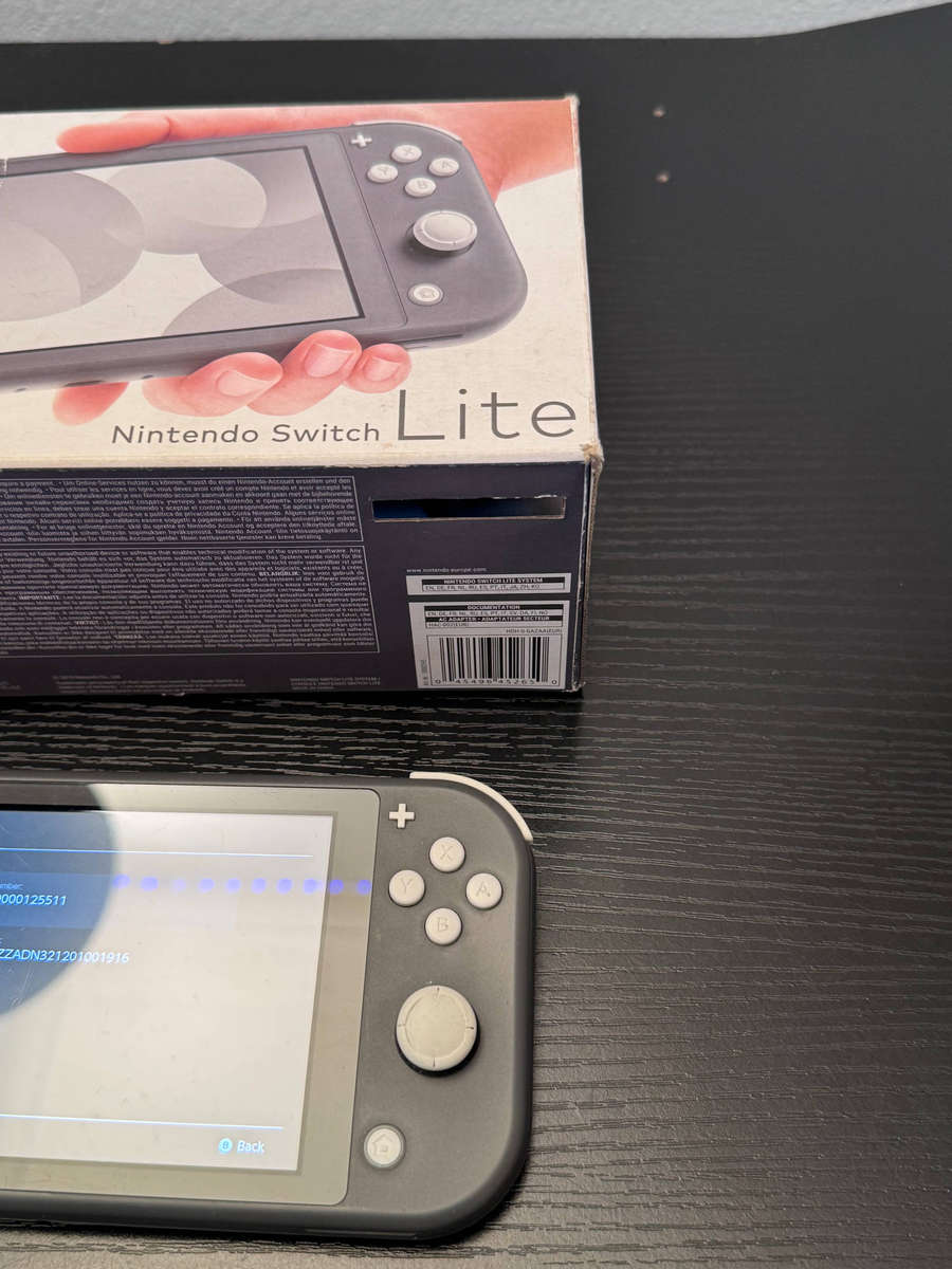 Nintendo Switch Lite 32GB Handheld Console (Grey) + 64GB MicroSD Card & Box