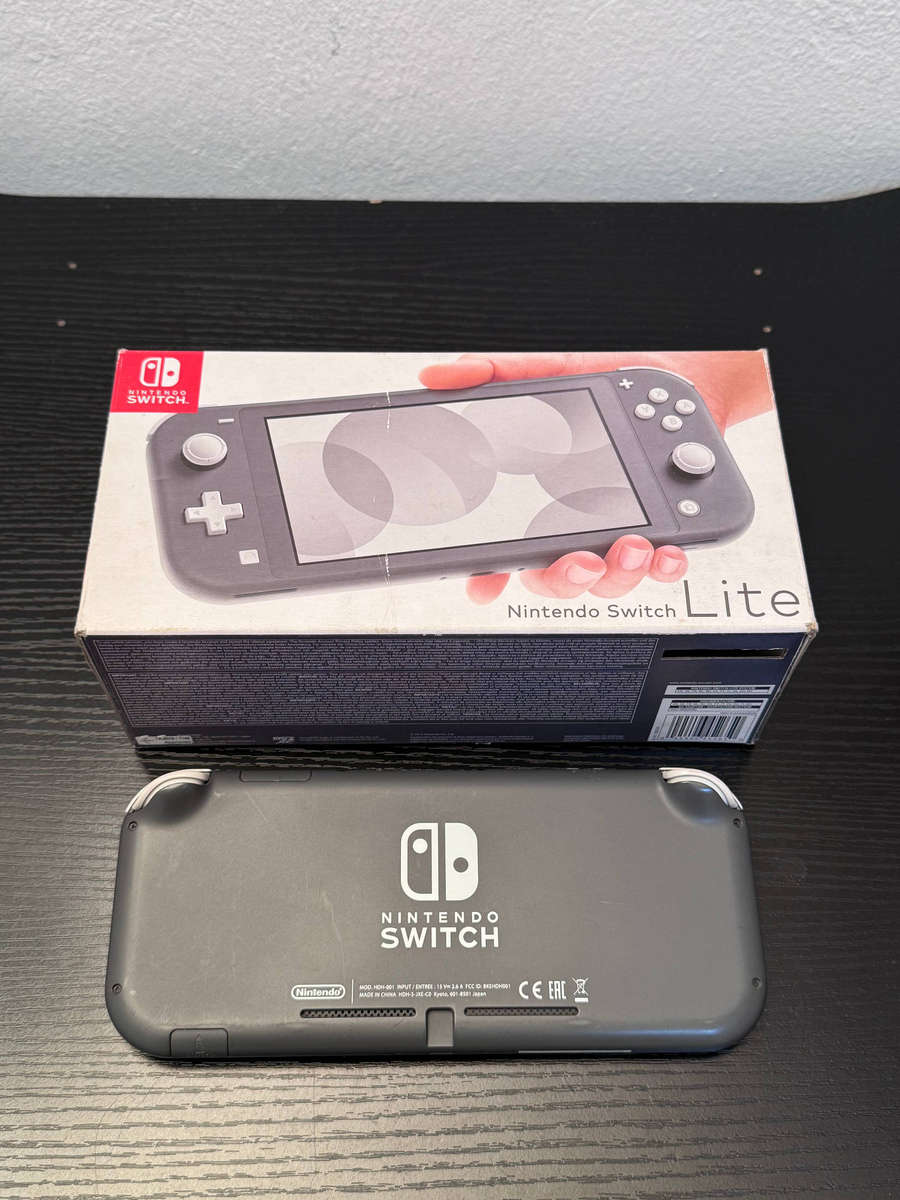 Nintendo Switch Lite 32GB Handheld Console (Grey) + 64GB MicroSD Card & Box