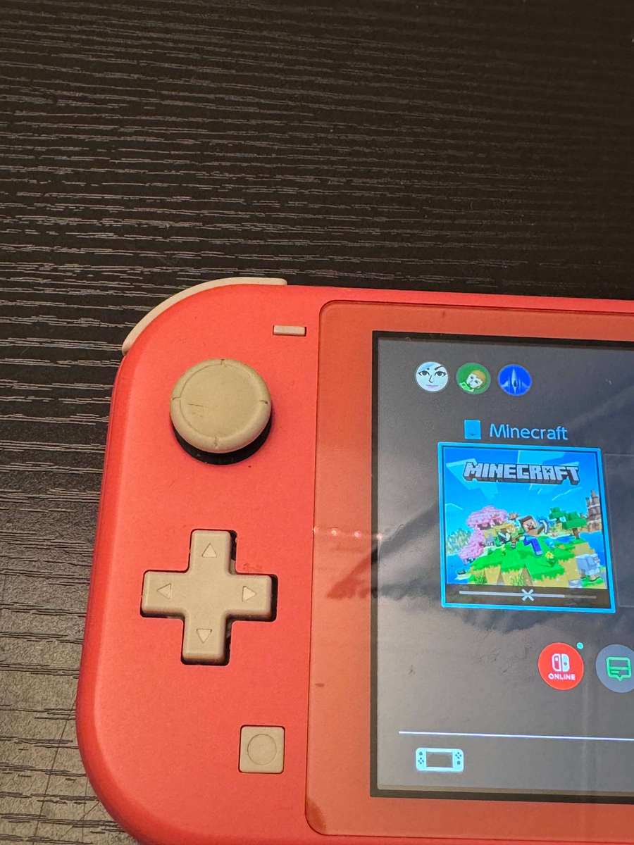 Nintendo Switch Lite 32GB Handheld Console - Coral Pink + 32GB MicroSD Card