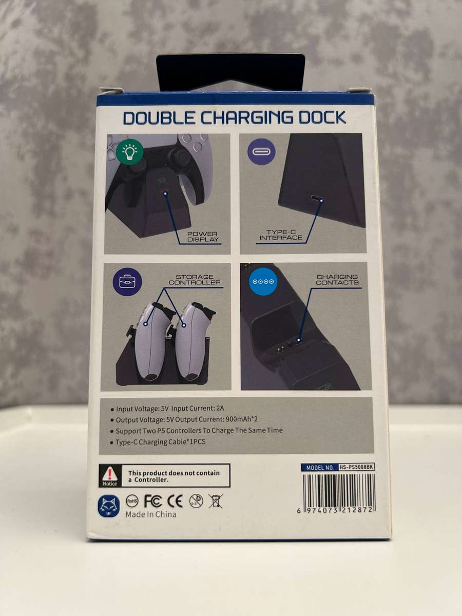 Fox Double Charging Dock for PS5 DualSense Controllers