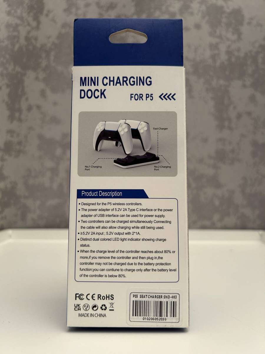 Charging Dock for PS5 Controllers  Dual Fast Charger