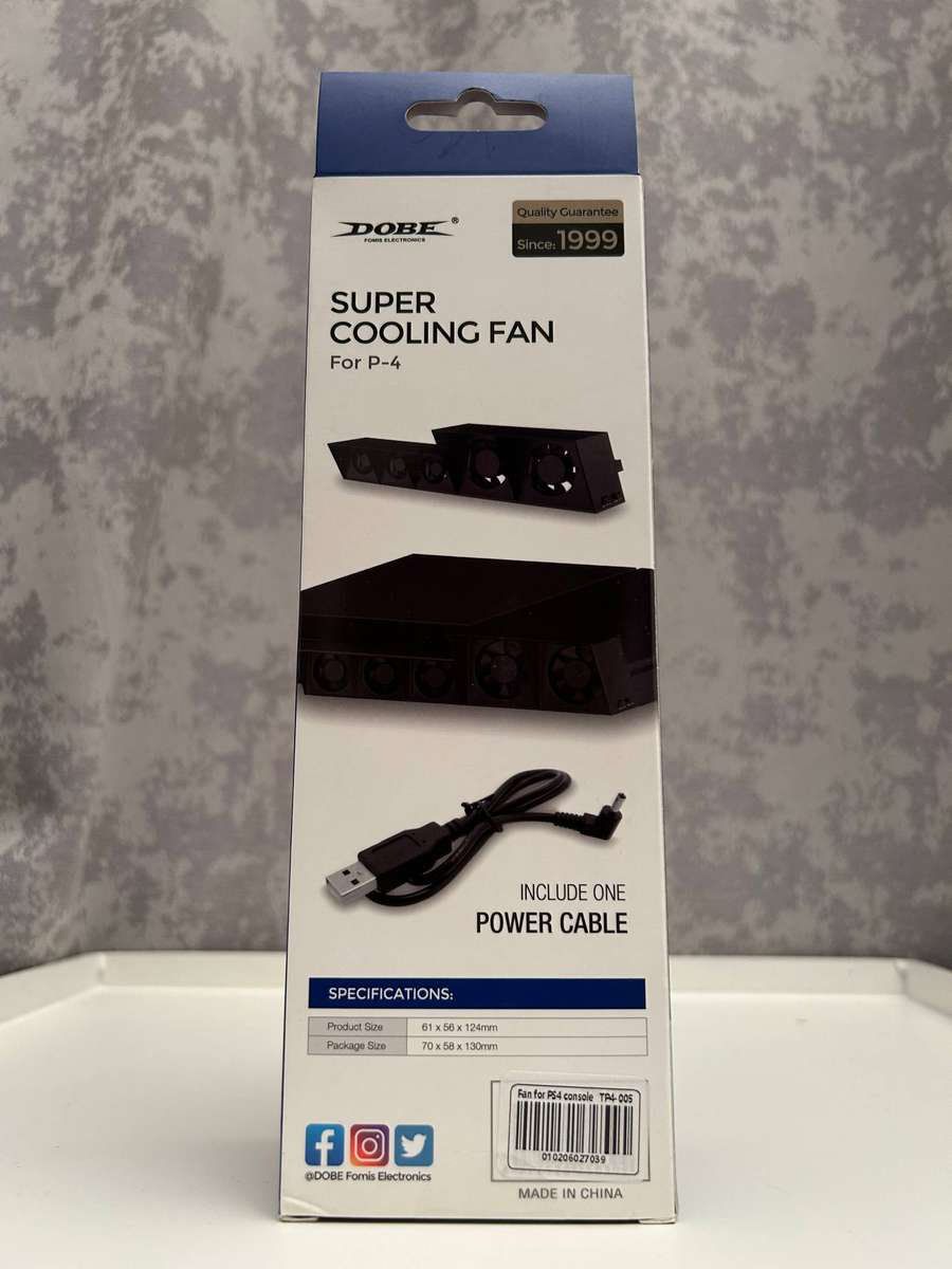 PlayStation 4 Super Cooling Fan  DOBE  5 Fan Turbo Cooler  Auto/Manual Switch