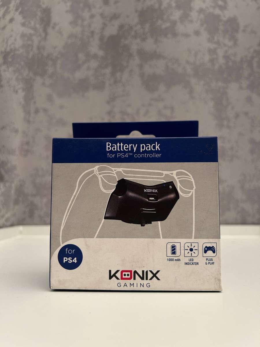 PlayStation 4 DualShock 4 Rechargeable Battery Pack  KONIX Gaming  USB Charging