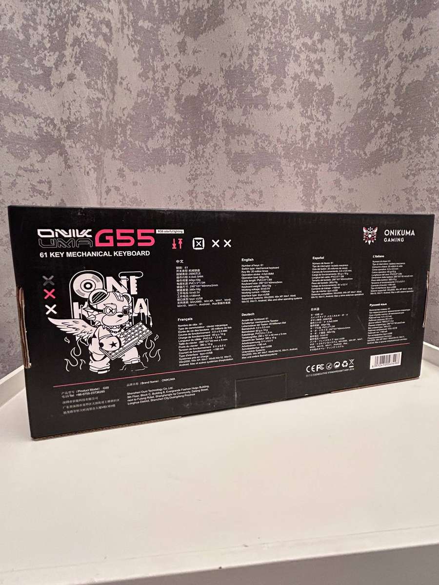 Onikuma G55 Compact RGB Mechanical Gaming Keyboard