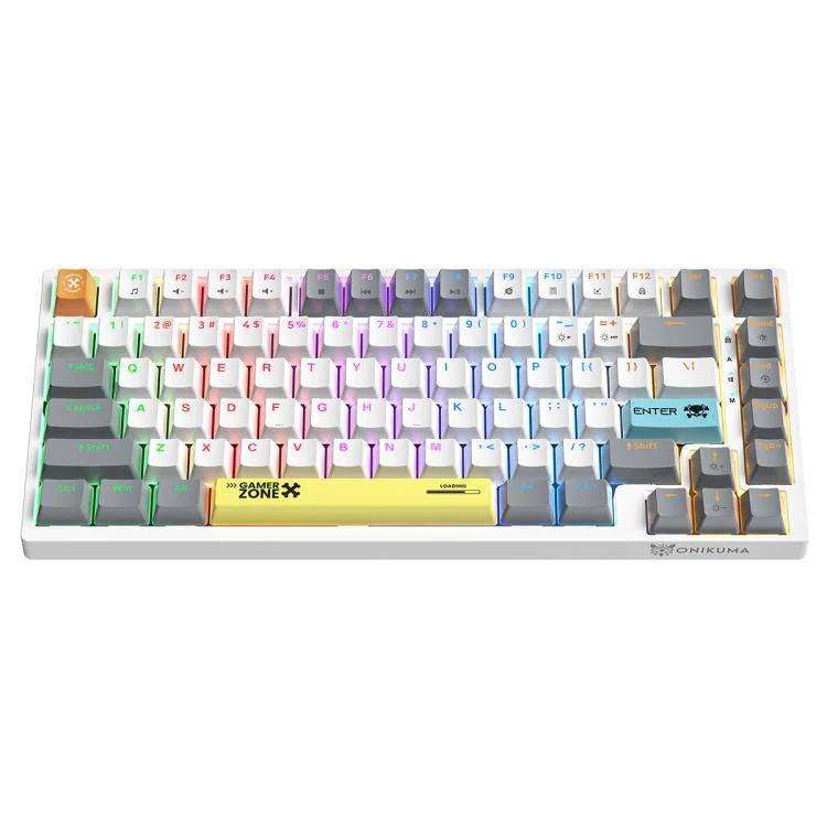 ONIKUMA G58 Hot-Swappable Mechanical Gaming Keyboard - 82 Keys TKL, RGB, USB-C