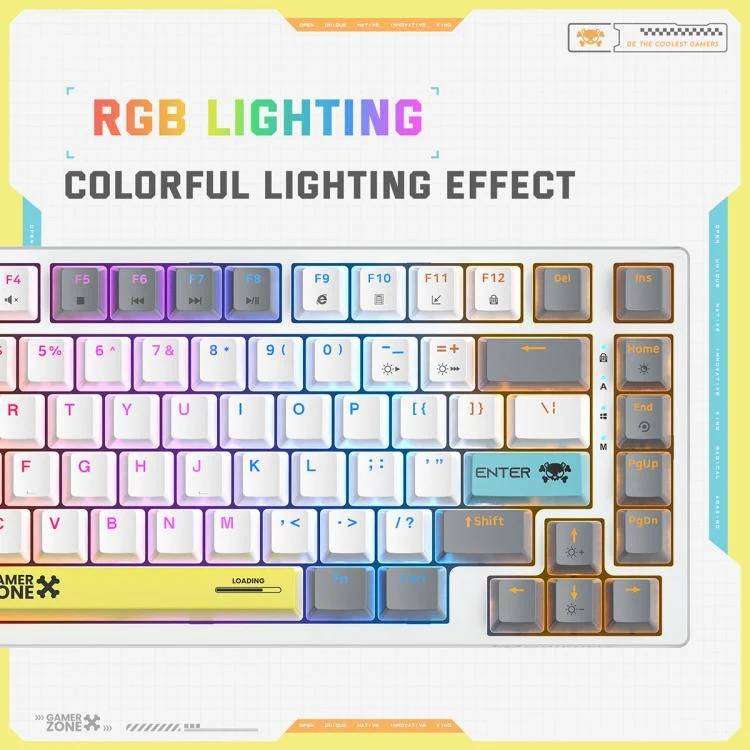 ONIKUMA G58 Hot-Swappable Mechanical Gaming Keyboard - 82 Keys TKL, RGB, USB-C