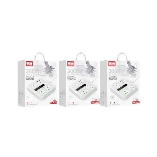 Earldom 3000W Power Socket with 40W PD & QC3.0 Fast Charging