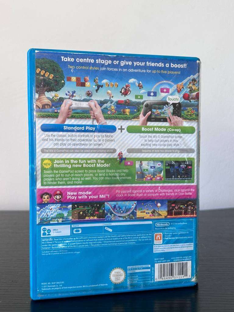 New Super Mario Bros. U (Wii U) - Original Nintendo PAL Edition - Complete in Box