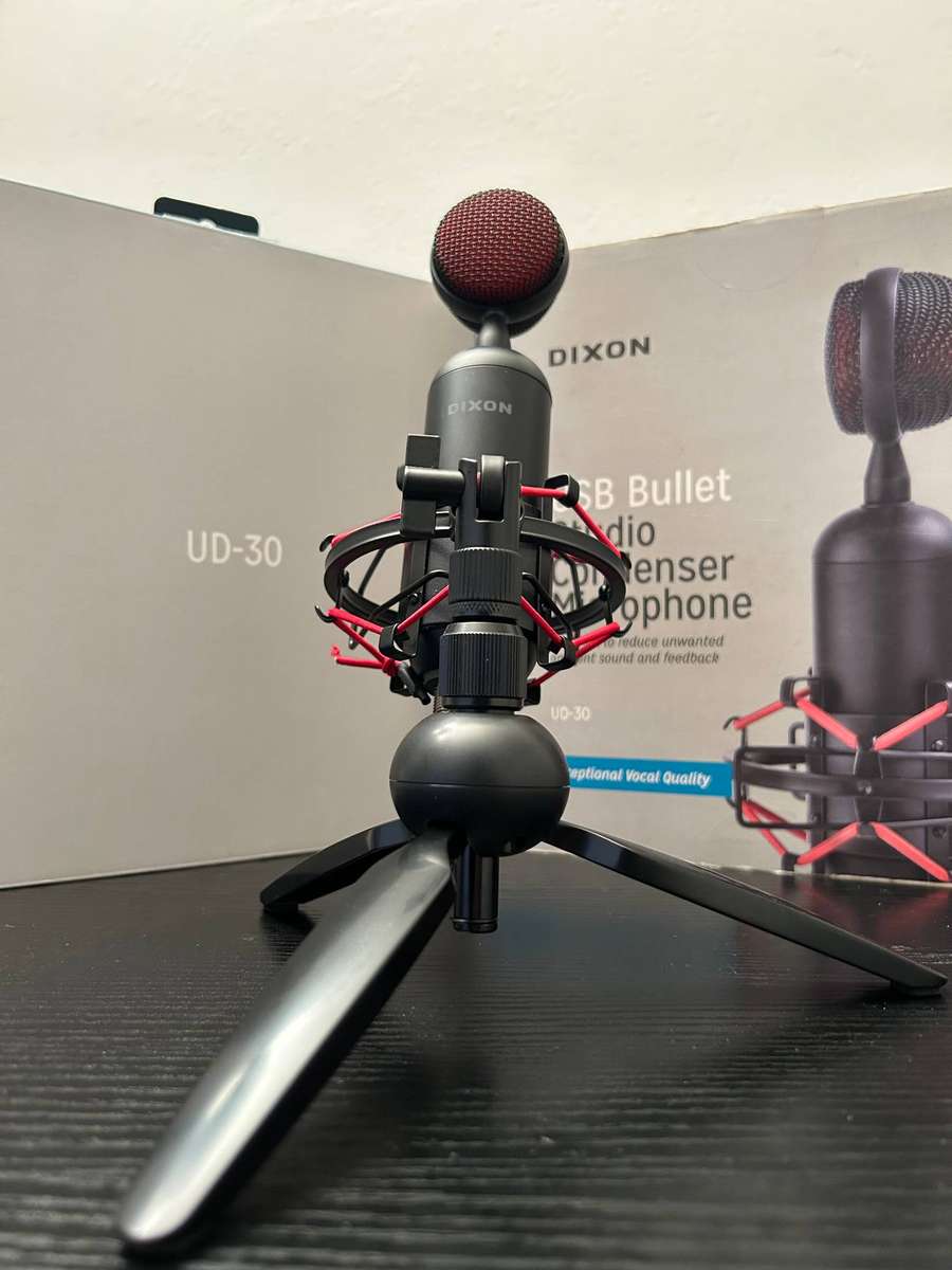Dixon USB Bullet Studio Condenser Microphone (UD-30)  With Stand & Shockmount