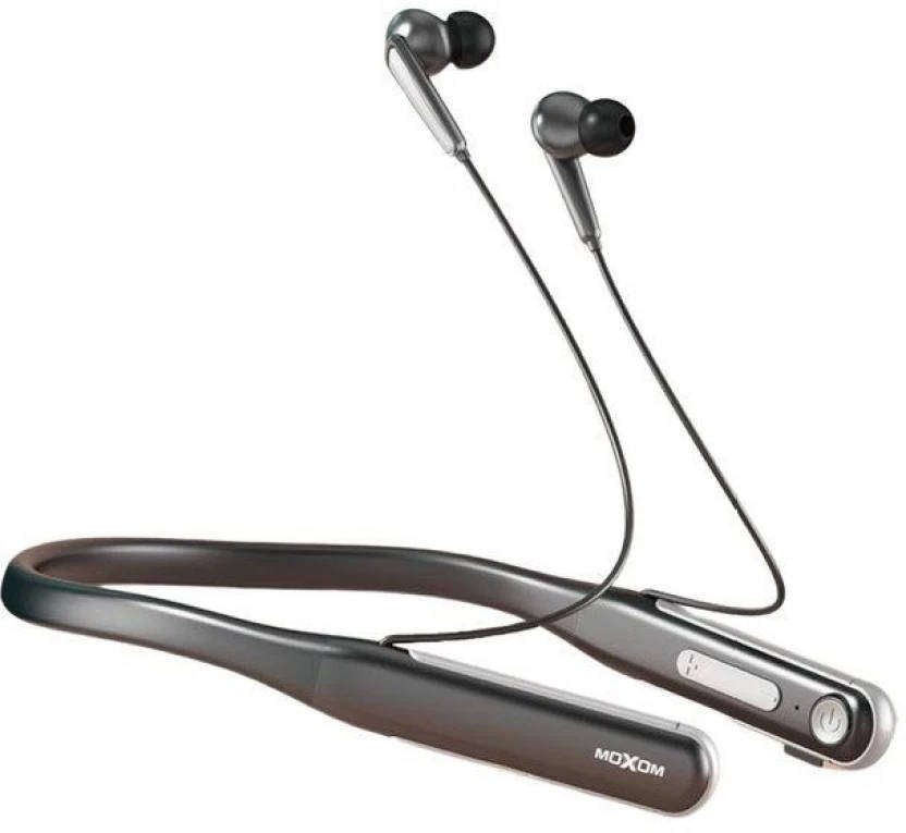 Moxom Max Neckband Wireless Headset MX-WL44 - Deep Bass, 400mAh Battery