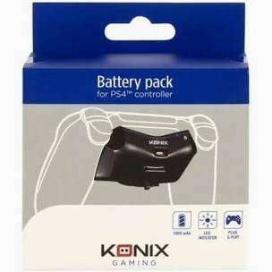 PlayStation 4 DualShock 4 Rechargeable Battery Pack  KONIX Gaming  USB Charging